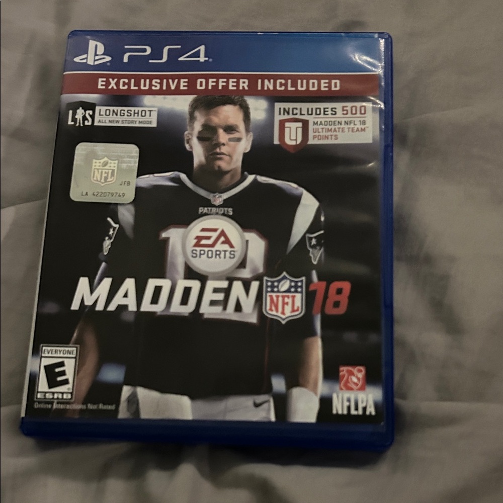 Madden NFL 18 for PS4 - Blue Case